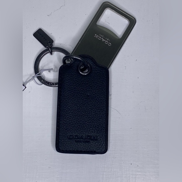 COACH leather bottle opener key ring - Picture 2 of 3
